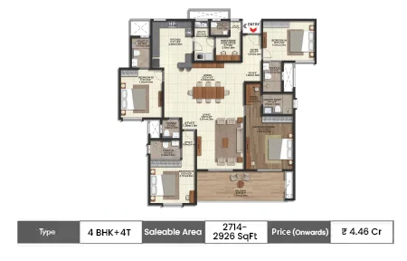4 BHK+4T 2714-2926 SqFt
